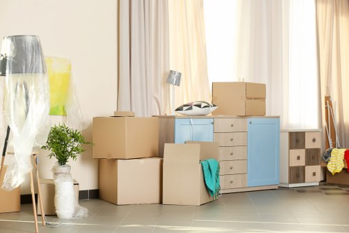Commercial moving team planning a business relocation in Southlambeth