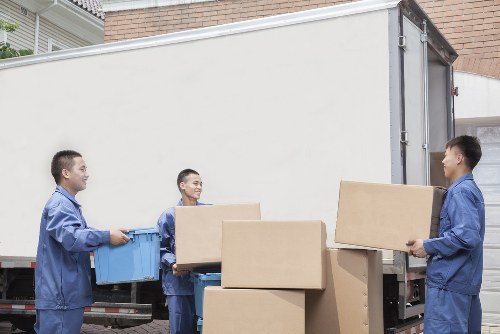 Prepared moving boxes and essentials for a Southlambeth home relocation