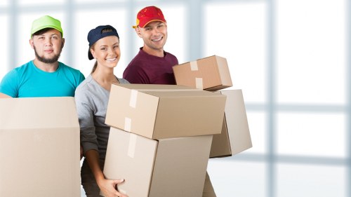 Packing boxes and household items ready for a Southlambeth move