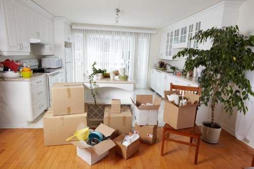 Supervisor checking safety procedures during a removal job