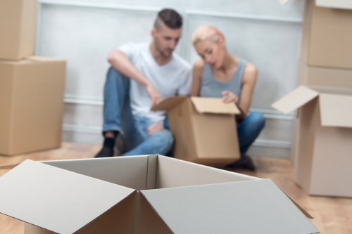 Commercial moving support for offices near Southlambeth