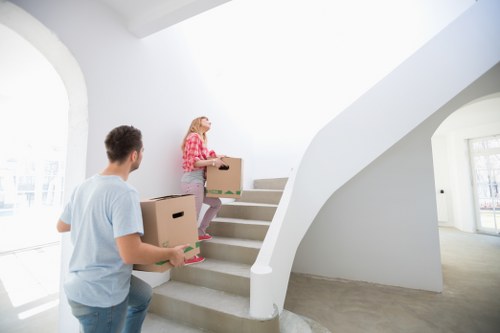 Moving team planning a flat removal in South Lambeth