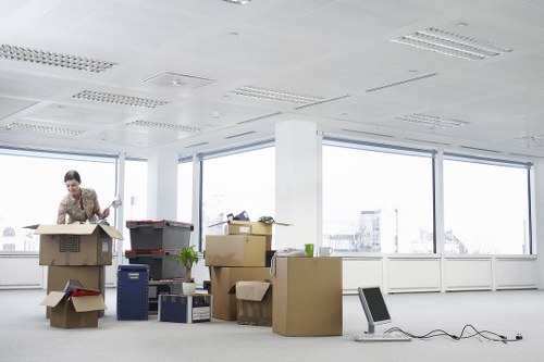 Careful packing and wrapping items before a house removal