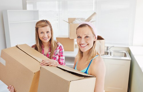 Carefully packed fragile items during a Southlambeth removals process
