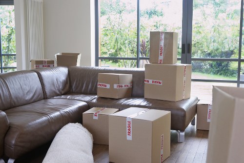 Van loading furniture for a local move in Southlambeth