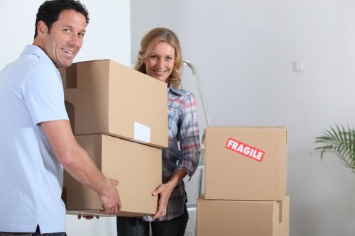 Careful unpacking and room organisation in a Southlambeth property